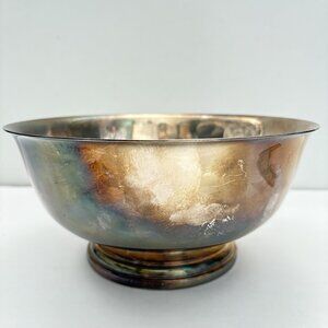 Vintage GORHAM 9" Silver Plated Serving Bowl YC781 MCM Rhode Island USA